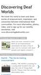 Mobile Screenshot of discoveringdeafworlds.blogspot.com