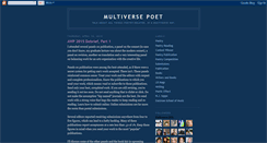 Desktop Screenshot of multiversepoet.blogspot.com