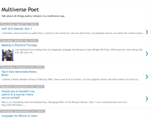 Tablet Screenshot of multiversepoet.blogspot.com