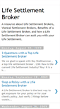 Mobile Screenshot of life-settlement-broker.blogspot.com
