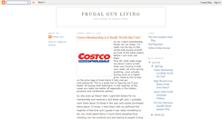 Desktop Screenshot of frugalguyliving.blogspot.com