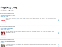 Tablet Screenshot of frugalguyliving.blogspot.com