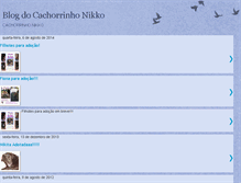 Tablet Screenshot of cachorrinhonikko.blogspot.com