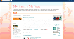 Desktop Screenshot of myfamilymyway.blogspot.com