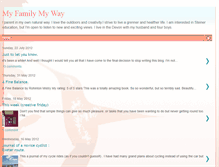 Tablet Screenshot of myfamilymyway.blogspot.com