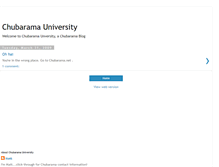 Tablet Screenshot of chubaramauniversity.blogspot.com