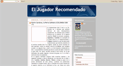 Desktop Screenshot of eljugadorrecomendado.blogspot.com