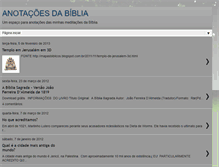 Tablet Screenshot of anotacoesdabiblia10.blogspot.com