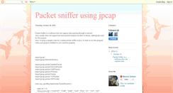 Desktop Screenshot of packetsnifferusingjpcap.blogspot.com