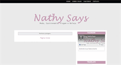 Desktop Screenshot of nathysays.blogspot.com