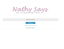 Tablet Screenshot of nathysays.blogspot.com