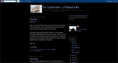 Desktop Screenshot of 20thcenturyliterature.blogspot.com