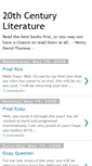 Mobile Screenshot of 20thcenturyliterature.blogspot.com