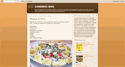 Desktop Screenshot of comemosbien.blogspot.com