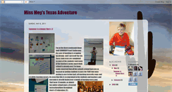 Desktop Screenshot of missmegstexasadventure.blogspot.com