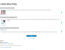 Tablet Screenshot of littlemissfrilly.blogspot.com
