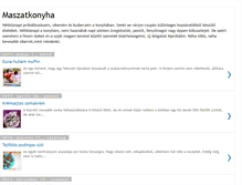 Tablet Screenshot of maszatkonyha.blogspot.com