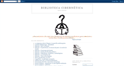 Desktop Screenshot of bibliotecaciberneticaapoyomutuo.blogspot.com