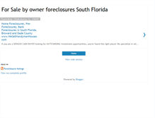 Tablet Screenshot of forsalebyownerforeclosuresouthflorida.blogspot.com