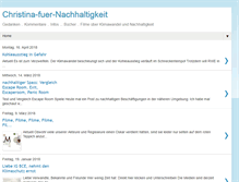 Tablet Screenshot of christina-fuer-nachhaltigkeit.blogspot.com