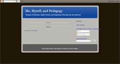 Desktop Screenshot of pedagogyandme.blogspot.com