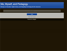 Tablet Screenshot of pedagogyandme.blogspot.com