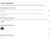 Tablet Screenshot of mientrasestudio.blogspot.com