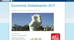 Desktop Screenshot of globalizacion-2011.blogspot.com