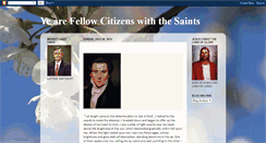 Desktop Screenshot of fellowcitizenswiththesaints.blogspot.com