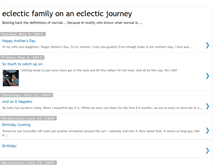 Tablet Screenshot of eclecticfamily.blogspot.com