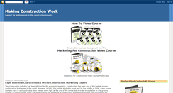 Desktop Screenshot of marketingforconstruction.blogspot.com