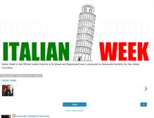 Tablet Screenshot of italianweek2009.blogspot.com