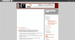 Desktop Screenshot of iphone-office.blogspot.com