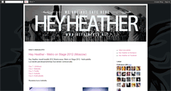 Desktop Screenshot of heyheatherband.blogspot.com