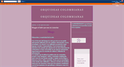 Desktop Screenshot of orquideasencolombia.blogspot.com