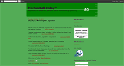 Desktop Screenshot of profootballtoday.blogspot.com