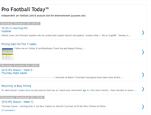 Tablet Screenshot of profootballtoday.blogspot.com