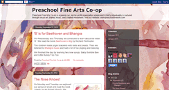 Desktop Screenshot of preschoolfinearts.blogspot.com