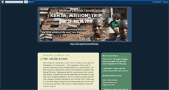 Desktop Screenshot of kenyamissiontrip2010.blogspot.com