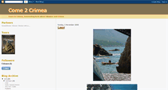 Desktop Screenshot of come2crimea.blogspot.com