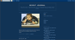 Desktop Screenshot of beirutjournal.blogspot.com