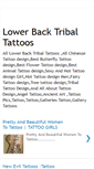 Mobile Screenshot of lower-back-tribal-tattoo.blogspot.com