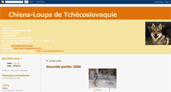 Desktop Screenshot of chiensloups.blogspot.com