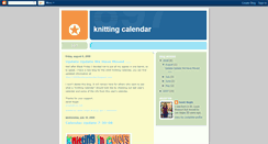 Desktop Screenshot of knittingcalendar.blogspot.com