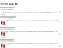Tablet Screenshot of knittingcalendar.blogspot.com