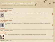 Tablet Screenshot of decuentosvivo.blogspot.com