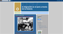 Desktop Screenshot of historiamigracionalperu.blogspot.com