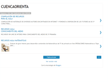 Tablet Screenshot of cuencaorienta.blogspot.com