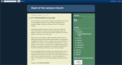 Desktop Screenshot of heartofthecanyons.blogspot.com