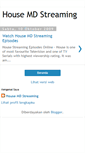 Mobile Screenshot of house-md-streaming.blogspot.com